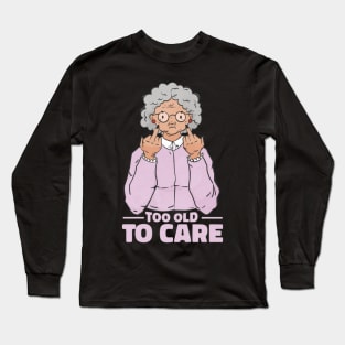 Funny grandma cartoon Long Sleeve T-Shirt